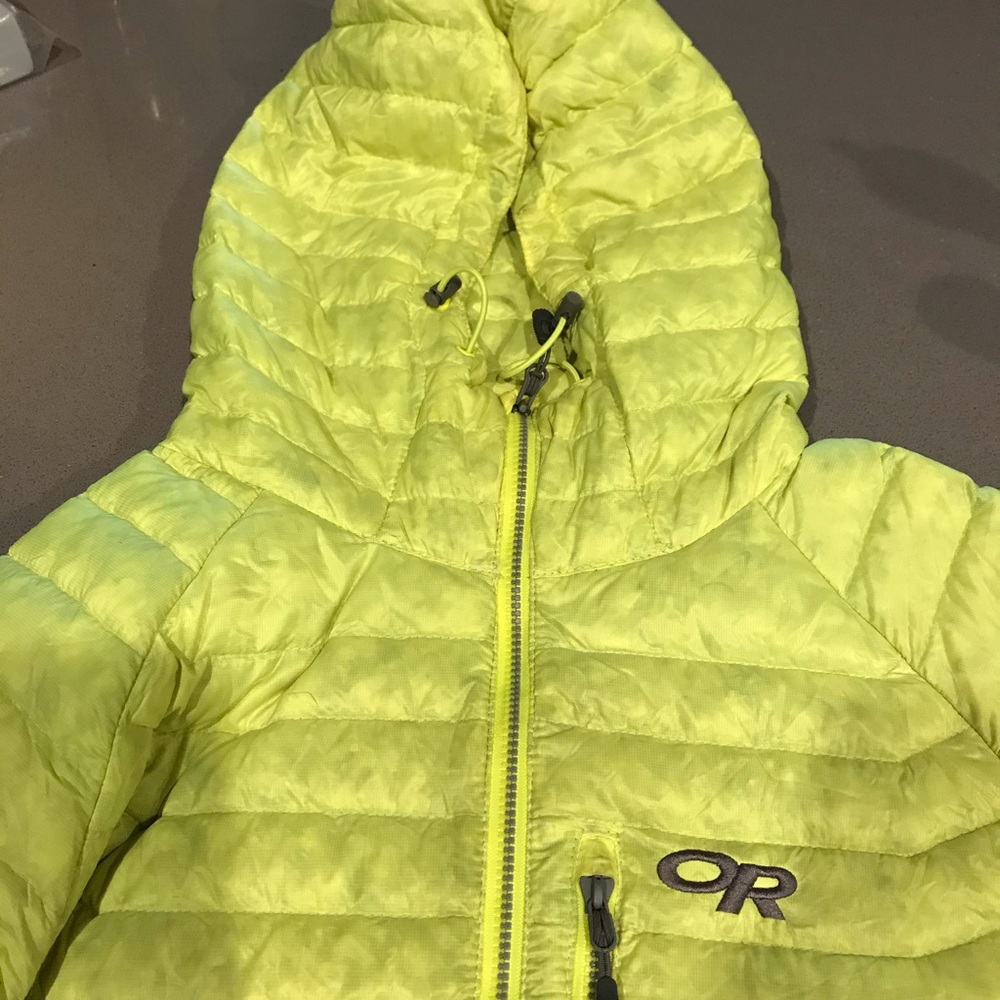 Outdoor research men’s down hoodie